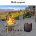 thumbnail image 4 of Weatherproof Propane Tank Cover Table with Handles – Outdoor 20lb Gas Tank Storage Hideaway for Fire Pits & Grills – Patio Side Table – Bronze-Imitation Rattan, 4 of 6