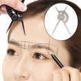 thumbnail image 3 of HILABEE Étriers de Ratio Précis Microblading Règle pour Sourcils Flexible Amovible Réutilisable Règle en Acier Inoxydable Outils de Mesure pour Maquillage, 3 of 9