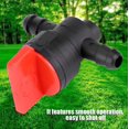 thumbnail image 4 of Jinsinto 5pcs Micro-Drip-System Shut-off Valve Tap Fitting 1/4 Inch OD Hose Connector Plastic Gas Fuel Cut-Off Tool Durable Accessory for Lawn Mower, 4 of 5