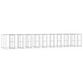 thumbnail image 1 of vidaXL Outdoor Dog Kennel Galvanised Steel 24.2 m², 1 of 4