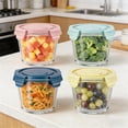 thumbnail image 4 of Glass Soup Storage Containers with Airtight Lids Round Borosilicate Glass Food Prep Bowls Meal Prep Containers for Lunch Salad Leftovers Microwave Freezer Oven Dishwasher, 4 of 9