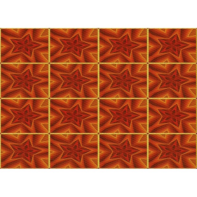 Ahgly Company Tapis d'Intérieur Rectangulaire Transitionnel Orange Rouge Orange Lavable à la Machine, 2 Pieds x 3 Pieds