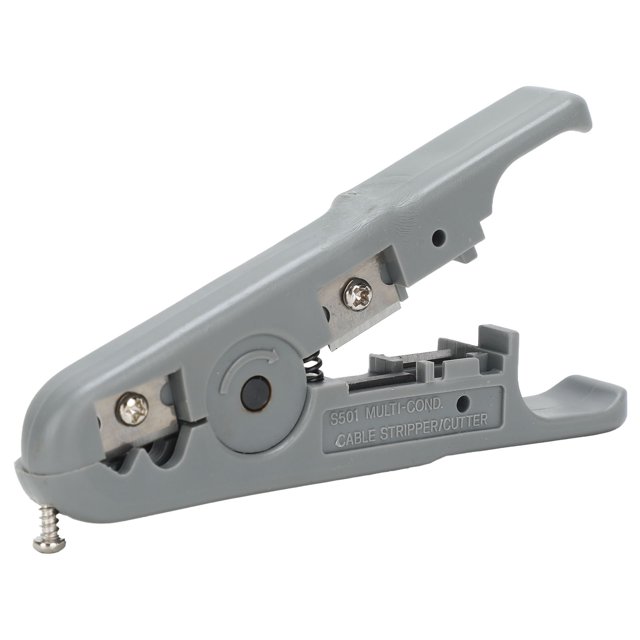 Coaxial Cable Stripper, Manual Wire Stripper ABS Lightweight Portable for Cables