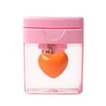 thumbnail image 1 of fheaev Color Pencil Sharpener Four-color Heart-shaped Rotating Hole Pencil Sharpener Transparent Tape Covered Pencil Sharpener, 1 of 5