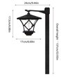 thumbnail image 3 of Solar Street Lights Outdoor Vintage Design 8 12H Illumination IP44 Waterproof, 3 of 8
