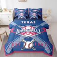 thumbnail image 1 of YST King Comforter Set for Baseball Decor - 7 Pieces Baseball Player Bedding Sets King Bed in a Bag with Reversible Baseball Bed Set,Comforter, Sheets, Pillowcases & Shams,Texsa, 1 of 5