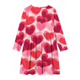 thumbnail image 4 of EGNMCR Longues Robe à Manches à Col Rond Filles Robe Extensible à Manches Longues Robe Trapèze Tournoyante Patineuse Récital d'École Robe à Manches Longues à Col Rond Fille Robe en Polyester, 4 of 4