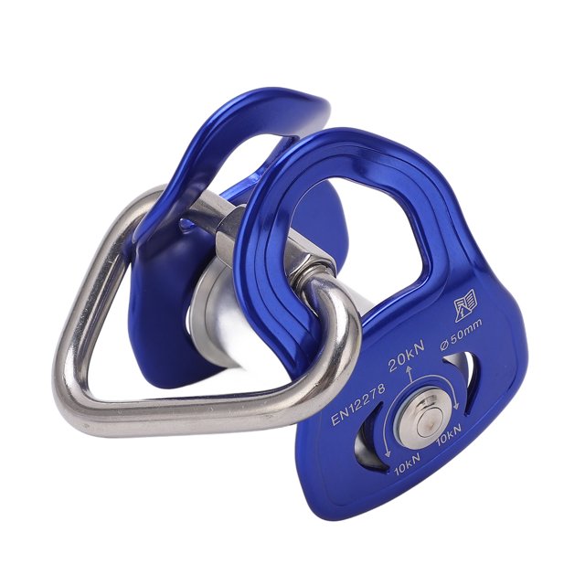 Zipline Pulley, Slider Pulley Versatile Stable Glide Simple Speed Control Aluminum Alloy Durable Blue For Outdoor Sport