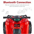 thumbnail image 3 of Best Choice Products VTT Électrique 12 V pour Enfants, Jouet Quad 4 Roues avec Audio Bluetooth, Vitesse Maximale de 2,4 Mi/h, Pneus à Bande de Roulement, Phares DEL, Radio - Rouge, 3 of 7
