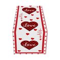 thumbnail image 2 of Boovnll Valentines Day Table Runner, 13x35" Valentine's Day Printing Table Runner, Valentines Table Runner for Holiday Kitchen Dining Table, Party Decor, Valentines Day Decorations, 2 of 8