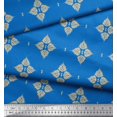 thumbnail image 3 of Soimoi Poly Georgette Fabric Floral Block Decor Fabric Printed Yard 42 Inch Wide, 3 of 5