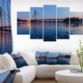 thumbnail image 1 of Moscow Bridge in Kiev Panorama - Cityscape Canvas Art Print, 1 of 3