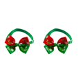 thumbnail image 4 of ziyahi Noël Série Animal Arc Réglable Taille Festival Collier Animal Décoratif Rouge Vert 2Set, 4 of 6