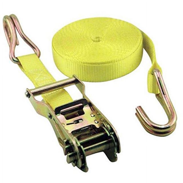 Erickson Manufacturing 51316 Ratchet Strap, Yellow - 1 x 15 ft. - 3000 lbs