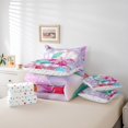 thumbnail image 5 of Cartoon Princess Mermaid 7 Piece Comforter Set Full Bed in a Bag,Ocean Jellyfish Shell Bedding Sets Sliver Fish Scale Sheet Set with Comforter, 5 of 5