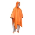thumbnail image 2 of Poncho de Pluie à Capuche Imperméable Léger Réutilisable Imperméable Cape de Pluie pour Orange, 2 of 8