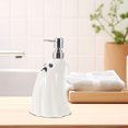 thumbnail image 3 of Shisuyan White Ceramic Ghost Shape Lotion Pump Bottle 1Set 7.9x3.9x3.7in, 3 of 9