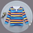 thumbnail image 2 of Children'S Shirt Long Sleeve Tee With Mock Neck Two Piece Design For Boys And Girls Dark Blue 110/3 —4, 2 of 3
