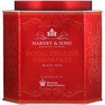 Harney & Sons Royal Tea Tin Blend of Black Teas, Great Present Idea Sachets, 2.67 Ozs, English Breakfast, 30 Count
