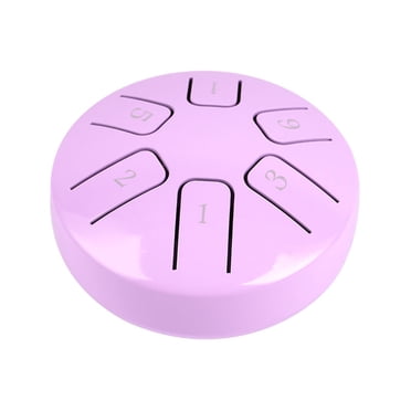 Tambour à Langue en Acier Mini de 3,8 Pouces à 6 Notes, Tambour à Main, Tambour Zen, Instrument de Percussion avec