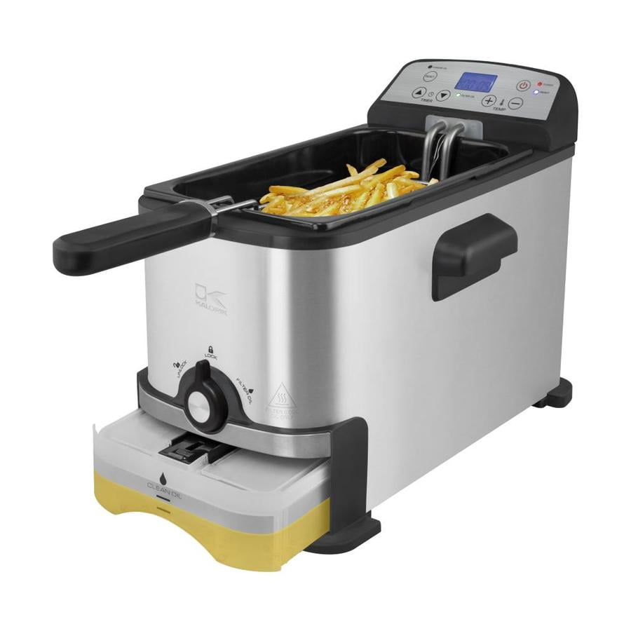 Refurbished Kalorik FT 44247 BK Digital Deep Fryer with Oil Filtration