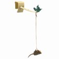 thumbnail image 1 of Pet Zone Play N Squeak Batting Practice Interactive Mouse Door Hanger Cat Toy, 1 of 7