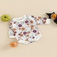 thumbnail image 3 of MesaSe Newborn Baby Halloween Romper  Long Sleeve  Neck Cartoon Print One-Piece Bodysuit, 3 of 7