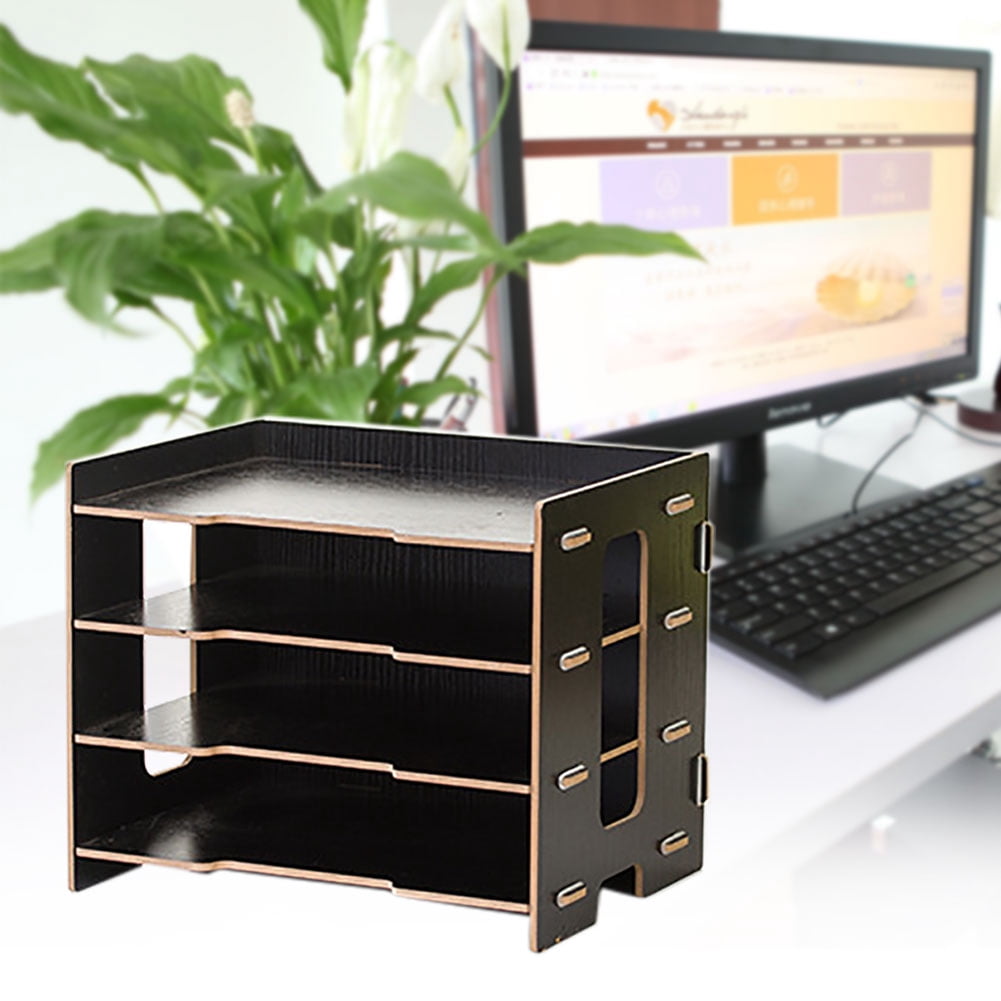 Organisateur de Magazines, Imperméable Moderne Anti-Humidité - Grande Capacité Organisateur de Bureau pour Documents Magazines, Cosmétiques pour Ordinateur Portable