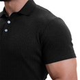 thumbnail image 4 of FNFYFH Clearance Chemises de Golf pour Hommes Col Manches Courtes T-Shirts Été Col Rabattu Blouses Noir,m, 4 of 8
