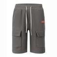 thumbnail image 4 of Styesk Shorts pour Hommes Couleur Unie Mode Décontractée avec Poches Taille à Lacets, 4 of 5