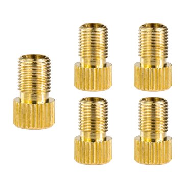 Fridja Adaptateur de Valve de Bicyclette DV et SV (Dunlop et Valve Française) vers AV (Valve de Voiture) avec Rin