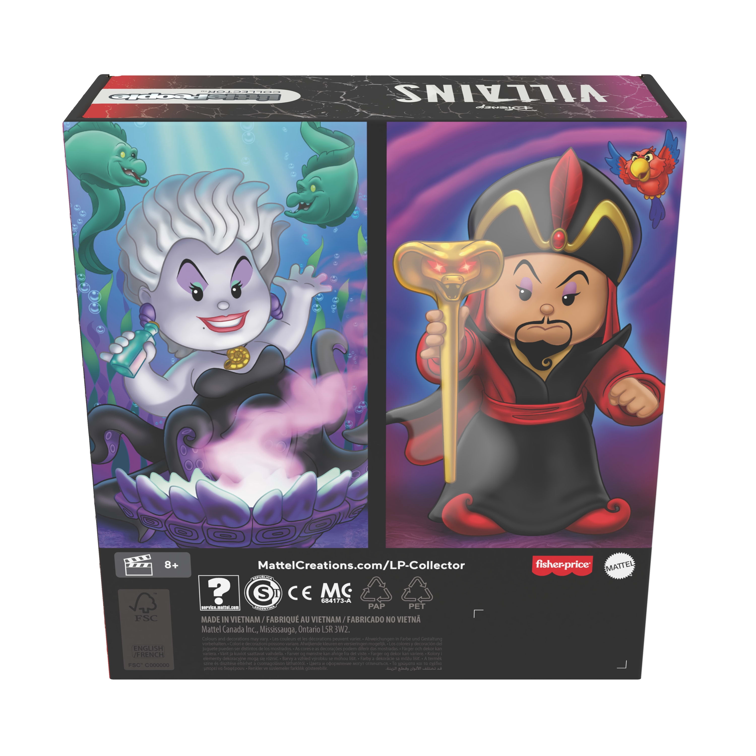 Little-People-Collector-DISNEY-Villains-Jafar-&-Ursula-Special-Edition-Set-for-Fans,-2-Figures