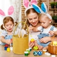 thumbnail image 4 of Saving Home Textile Storage Storage Containers With Lids Easter Basket Easter Bunny Basket Green Cute Bag With Foldable Ears Tote Bags For Easter, 4 of 6