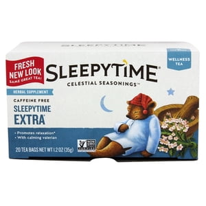 Celestial Seasonings - Sleepytime Wellness Tea Caffeine Free Extra - 20 Tea Bags