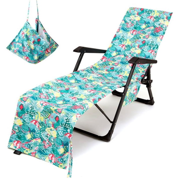 Jusqu'à 65 % de Réduction SMihono Housse de Chaise de Plage Serviette de Plage Imprimée Polyester Coton Serviette de Chaise Longue