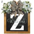 thumbnail image 4 of YAOMOBB Hanging Pendant Farmhouse Front Door Wreath Personalized Welcome Sign, 4 of 6
