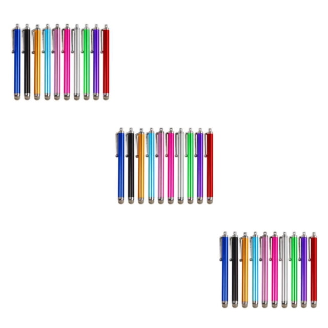 Decodeary 20pcs Metal Sensitive Touch Stylus Pen For Precise Operation On Any Touch Screen Wide Compatibility 3Set