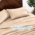 thumbnail image 3 of Flannel Sheet Set  Cotton  Velvety Soft Heavyweight - Double Brushed Flannel - Deep Pocket (Queen  Grey), 3 of 9