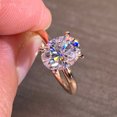 thumbnail image 4 of Bague Ovale Créative en Diamant pour Femmes, 4 of 9