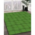 thumbnail image 3 of Ahgly Company Tapis d'Intérieur Lavable à la Machine, Carré, Transitionnel, Vert Pomme Vert, Tapis de Zone, 8 Pieds Carré, 3 of 7