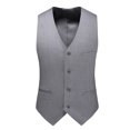 thumbnail image 1 of Birdeem Débardeur pour Hommes Rayé Mode Rétro avec Poches Simple Boutonnage Col en V Débardeurs Blouse, 1 of 1