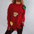 thumbnail image 1 of TIMIFIS Chandail de Noël pour Femmes à Imprimé Graphique, Manches Longues, Col Rond, Chandail Tricoté Léger, Chandail Décontracté d'Automne, Chandails des Fêtes, 1 of 8