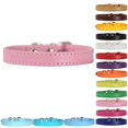 thumbnail image 2 of Faux Leather Collar Metal Buckle Pet Collar Adjustable Pet Collar for Small Dogs, 2 of 10
