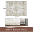 thumbnail image 2 of -Area Rug X Rugs for Living Room- Machine Washable Rug-Soft Living Room Rug-Vintage Non Slip Carpet-Rugs for Bedrooms Dining Room Living Room Office, 2 of 7