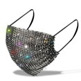 thumbnail image 1 of EIGTHTAIL Sexy Crystal Mask Glitter Rhinestones Jewelry Face Covering for Masquerade Party, 1 of 21