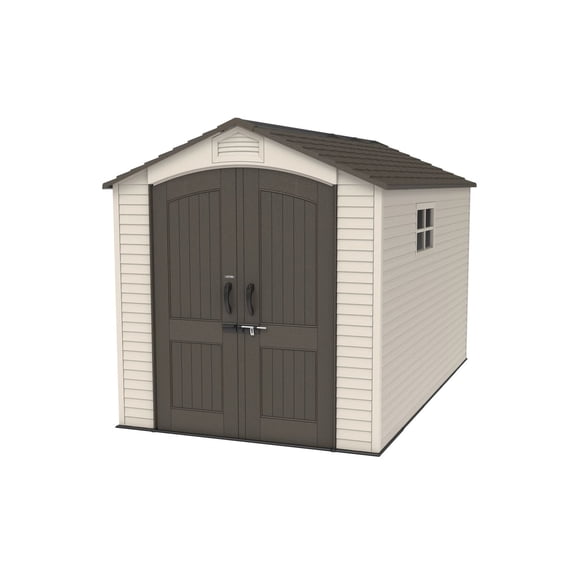 Lifetime 7-ft x 12-ft Outdoor Storage Shed, High-Density Polyethylene Plastic Material (HDPE)