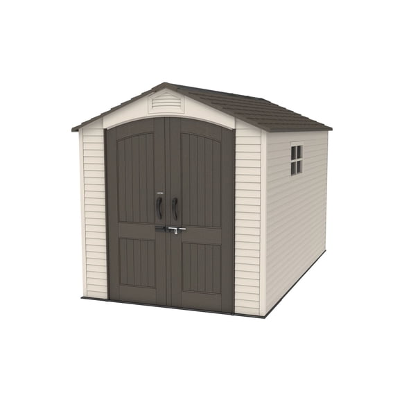 Lifetime 7-ft x 12-ft Outdoor Storage Shed, High-Density Polyethylene Plastic Material (HDPE)
