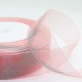 thumbnail image 3 of 4 Rolls Organza Ribbon, Pink Chiffon Ribbon For Lmell Gift Wrapping, Sheer Ribbon Gift, 3 of 5