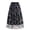 Blue, variant on Birdeem Womens Spring and Summer New Retro Slim Mesh Embroidery Half-Body Skirt