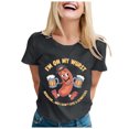 thumbnail image 1 of LUOGENLI T-shirts pour Femmes Mode Décontractée Imprimé Col Rond Manches Courtes pour l'Été T-shirts Amusants pour Femmes Graphique Drôle Saint-Valentin Gris G, 1 of 4